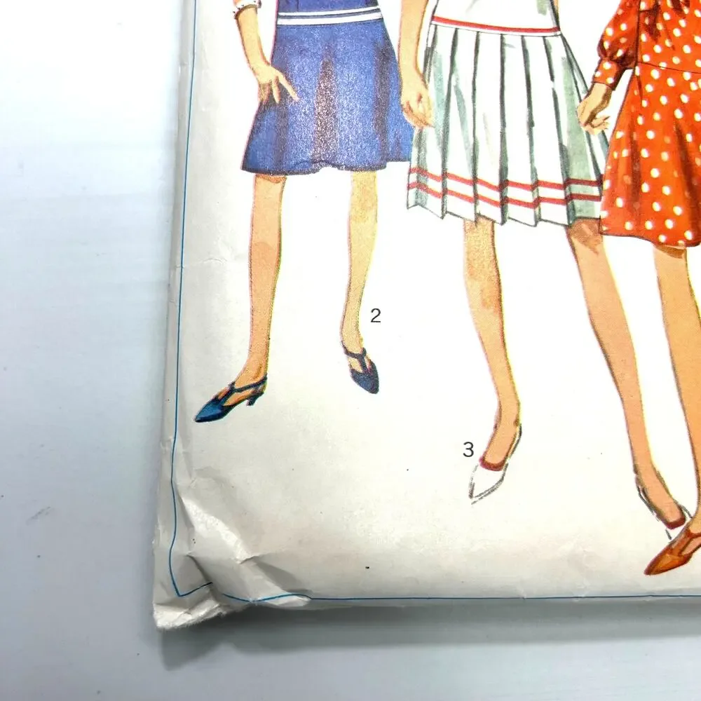 Simplicity Vintage 1966 Pattern #6919 Jr. and Misses One Piece Dress Size‎ 14